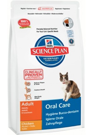 Сухой корм Хиллс Орал кеа для взрослых кошек для ухода за зубами, профилактика зубного камня
