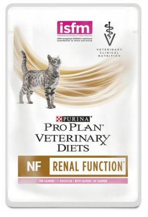 Лечебный корм пурина NF для кошек при заболеваниях почек (хронической почечной недостаточности) с лососем