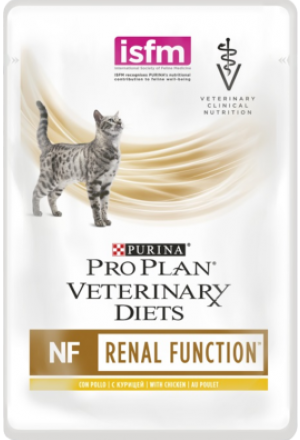 Лечебный корм пурина диета nf для кошек при заболеваниях почек (хронической почечной недостаточности) с курицей 