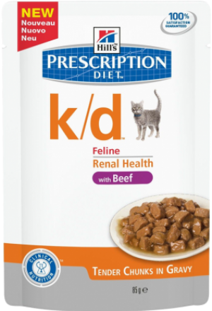 влажный корм хиллс k/d для кошек при заболеваниях почек