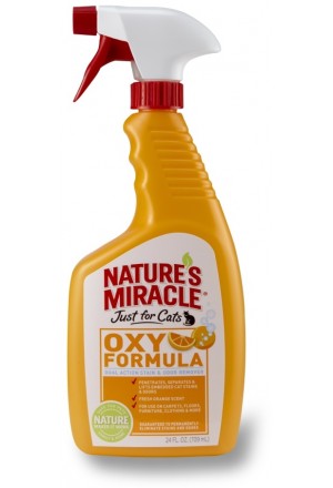 Nature's Miracle Orange-Oxy Just For Cats спрей уничтожитель кошачьих меток, пятен и запахов
