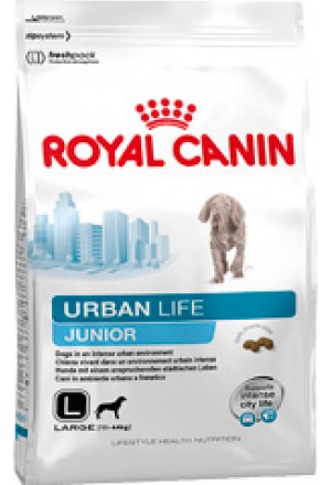 Сухой корм для щенков крупных пород (вес взрослой собаки более 25кг), живущих в условиях город. 