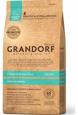 купить корм Грандорф 4мяса с пробиотиками для собак всех пород с доставкой в Краснодаре