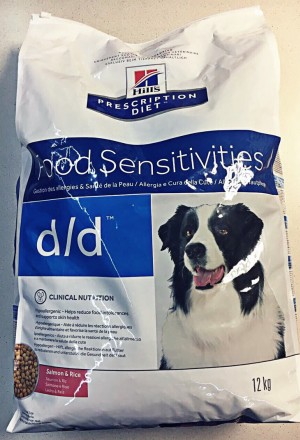 Лечебный корм Hills d/d для собак при пищевой аллергии, при заболеваниях ушей