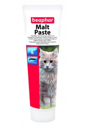 Беафар Мальт Паста для кошек для выведения шерсти из желудка